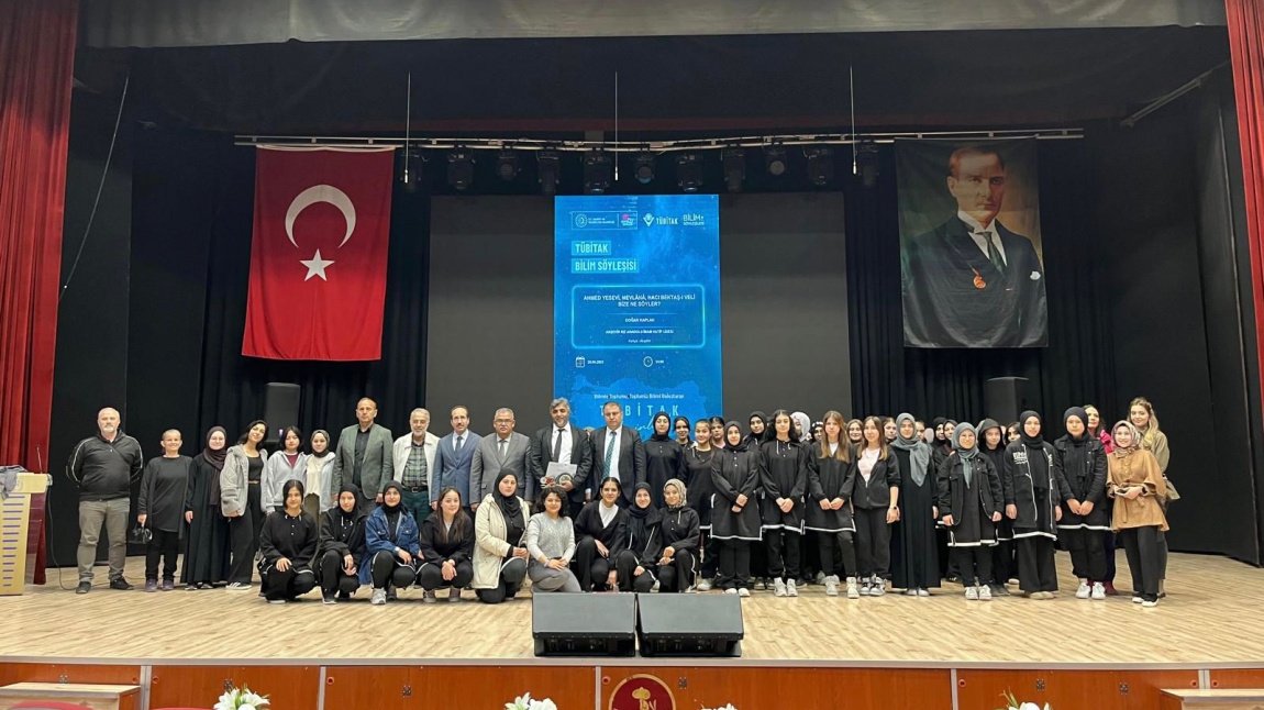 OKULUMUZ AKŞEHİR KIZ İMAM HATİP LİSESİNDE TÜBİTAK BİLİM SÖYLEŞİSİ.